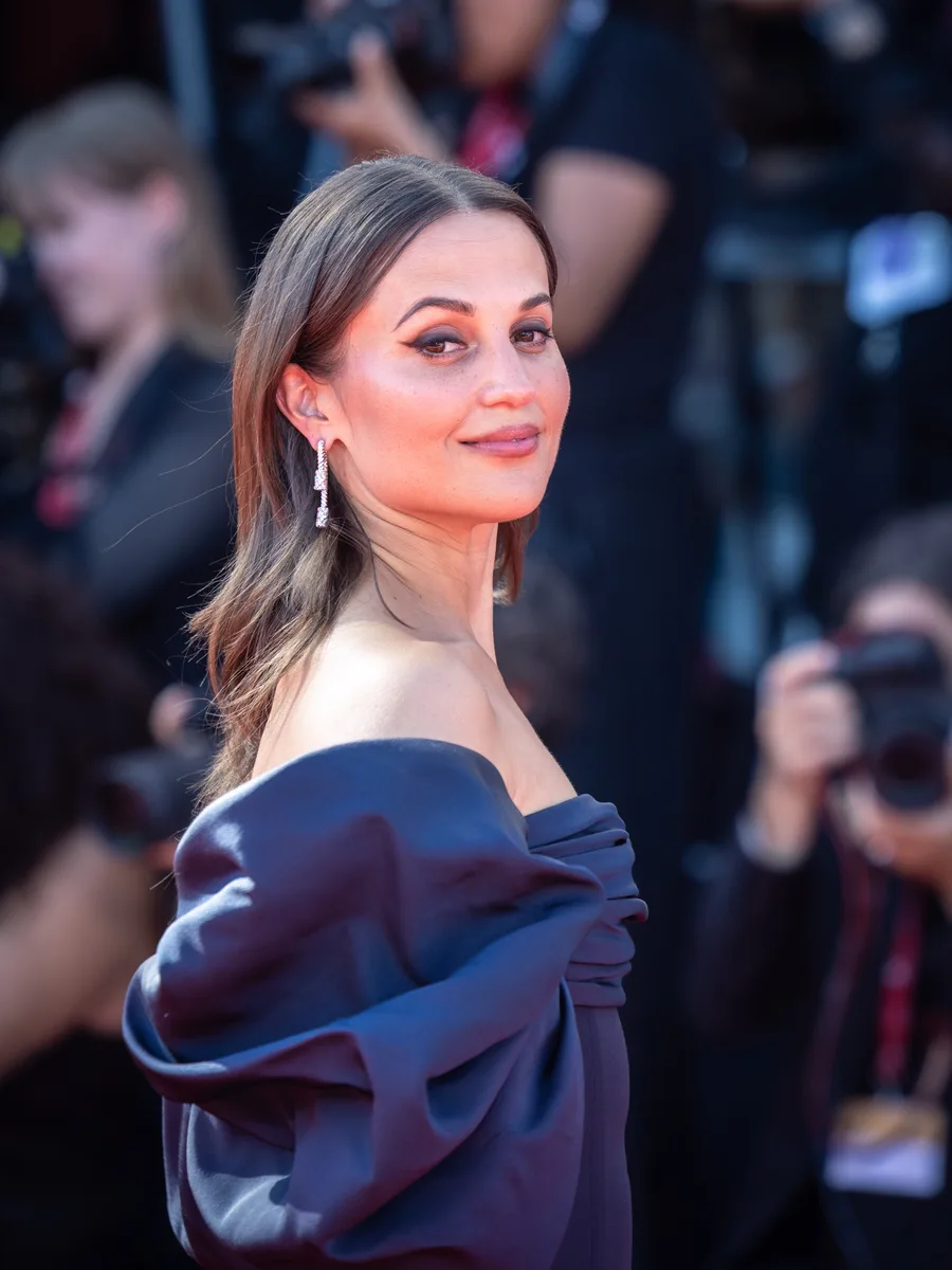 Alicia Vikander at a public event in 2025
